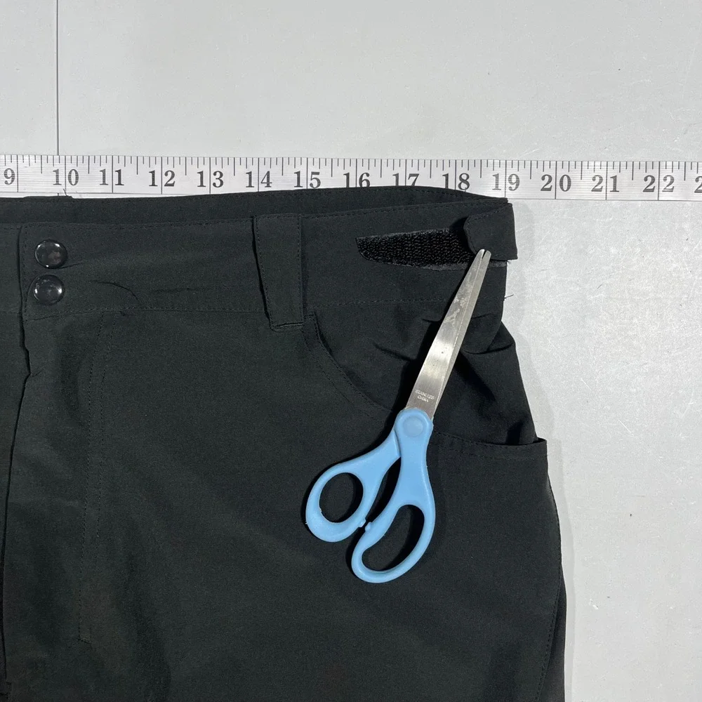 Nishiki Mens Black Mountain Biking Shorts Size Large Adjustable Waist MTB Trail